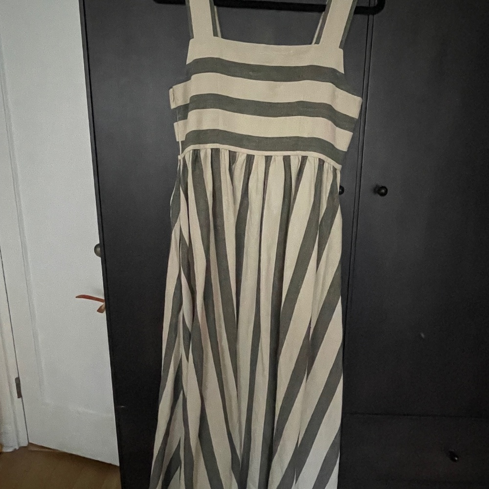 7115 by Szeki striped linen dress